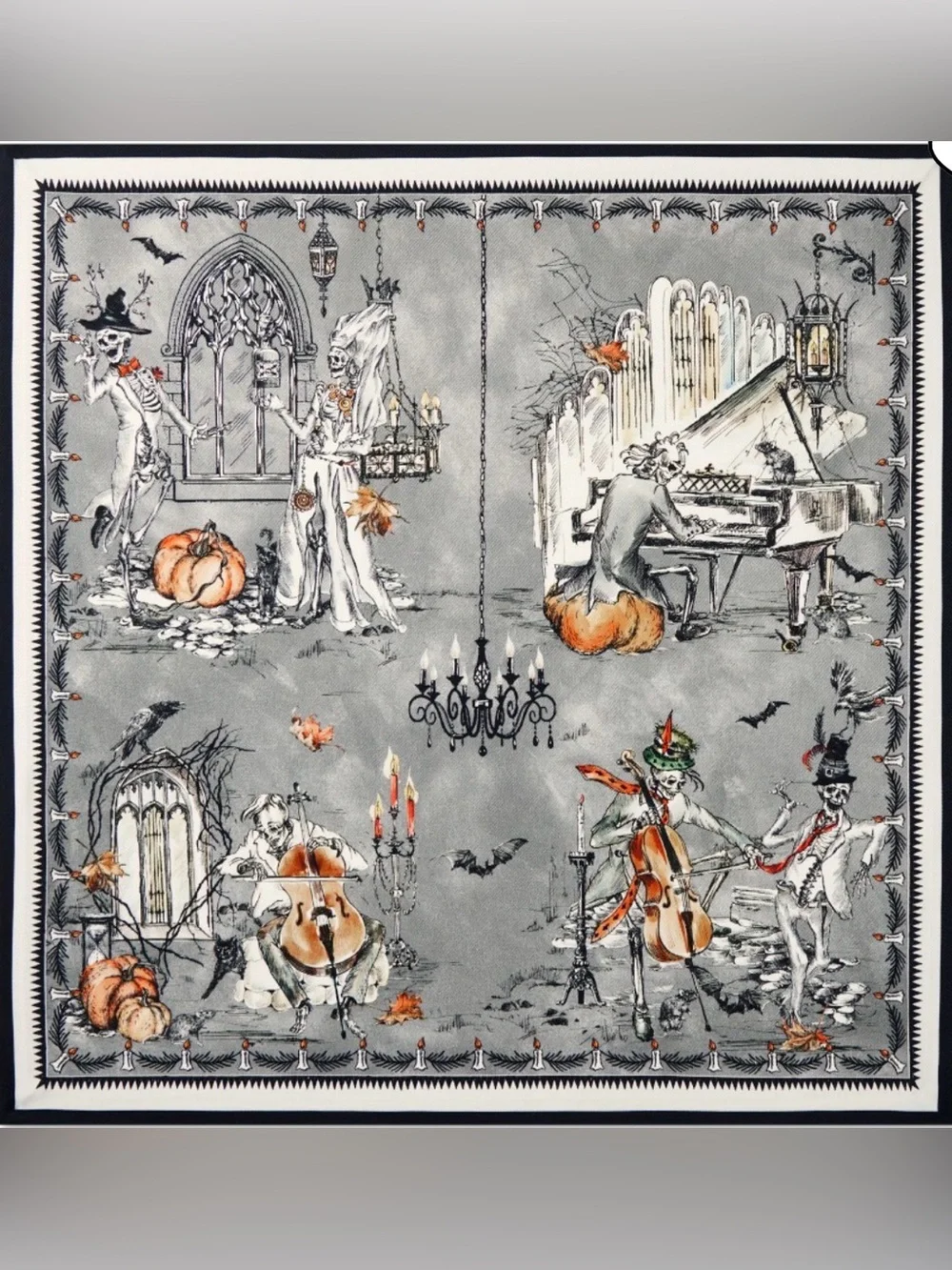 Williams Sonoma Jeweled Spider Napkin Rings & Haunted Hosts Napkins, Retail $129